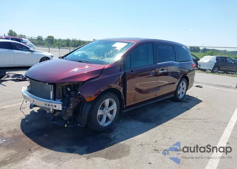 2019 Honda Odyssey Ex-L из США, поврежденный, VIN 5FNRL6H79KB062746